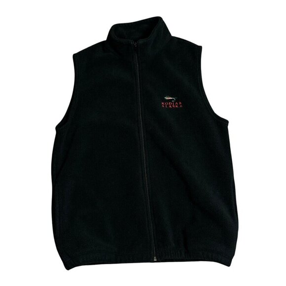 College House Other - Kodiak Alaska Men's Fleece Vest Full zip-up Black Made in USA Size M